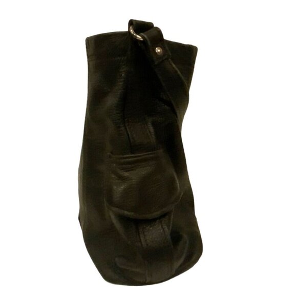 Fossil Vintage Genuine Original Black Pebble Leather Hand Bag Purse - Picture 5 of 8